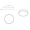 Z-Lite Algar Flush Mount, 1-Light, 12 In.W x 3 In.H, Matte Black + Brushed Nickel/Frosted 1006F12-MB-BN-LED - alternate 5